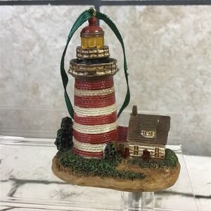 Christmas Ornament Lighthouse Nautical Coastal Collectible Holiday Decor Vintage